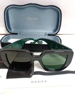 Gucci GG0956S-001 SCHWARZ/GRÜN GRÜN 100 % AUTHENTISCHE SONNENBRILLE NEU MIT ETIKETT  - Bild 1 von 14