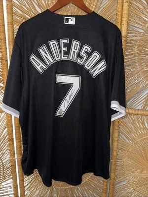 Tim Anderson Signed Chicago White Sox Nike Black Jersey Fanatics/MLB Authentic - Image 1 of 4