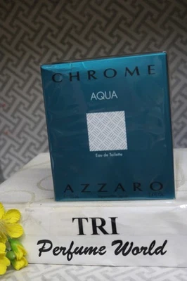Azzaro Chrome AQUA de Azzaro Eau de Toilette Spray 3.4 fl. oz. Precintado Foto 1 de 2