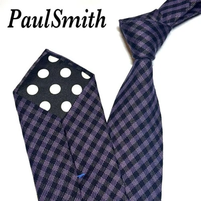 Corbata Paul Smith a Cuadros Lana Punto Seda Excelente Estado Foto 1 de 4