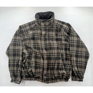 Vintage Greg Norman Collection Plaid Fleece Jacket Men’s M Made in Hong Kong - Picture 1 of 8
