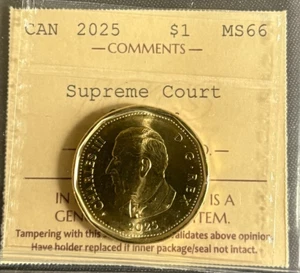 Canada - 1 Dollar - 2025 - Supreme Court ; Colour - ICCS Certified - MS-66 - Picture 1 of 3