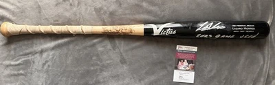 Lazaro Montes signed game used bat Seattle  Mariners baseball cracked JSA COA - Image 1 of 4