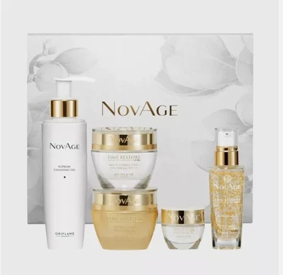 Oriflame NovAge Time Restore Set | Cuidado avanzado de la piel antienvejecimiento Foto 1 de 4