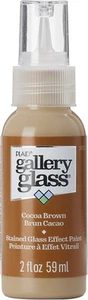 FolkArt Gallery Glass Paint 2oz-Cocoa Brown FAGG2OZ-19713 - Picture 1 of 1