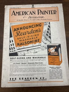 July 1934 American Painter & Decorator Magazine 44 Pages Advertising Articles - Picture 1 of 15