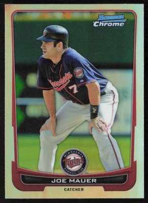 2012 Bowman Chrome #170 Joe Mauer   - FREE SHIPPING - Image 1 of 2