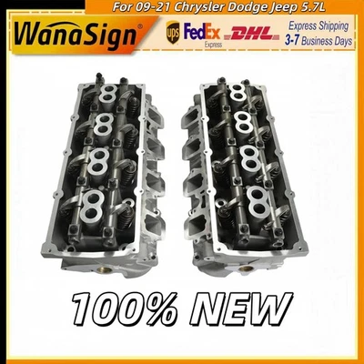 Engine Cylinder Head Assembly Pair Left Right For 09-21 Chrysler Dodge Jeep 5.7L - Image 1 of 4