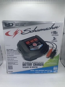Cargador y mantenedor de batería completamente automático Schumacher SC1280 15 amperios/3 amperios ST - Imagen 1 de 6