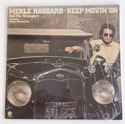 Merle Haggard - Keep Movin' On (1975, Vinyl LP) “Always Wanting You”, VG+ - Image 1 of 4