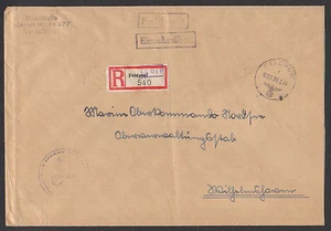 Marine-Oberkommando Nordsee Feldpost-Einschreiben 1944 - Imagen 1 de 1