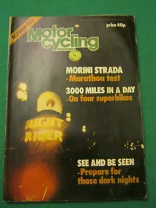MOTORCYCLING MONTHLY - MORINI STRADA - Oct 1977 # 24 - Foto 1 di 1