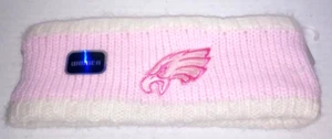 Diadema tejida para mujer Philadelphia Eagles - NFL - Color: rosa y blanco - Nueva - Imagen 1 de 4
