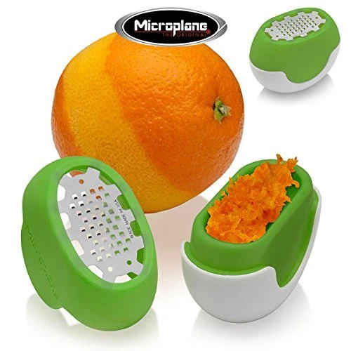 Microplane Flexi Zesti Zester Silicone Verde 7 x 3.8 x 5.5 cm (b4v)