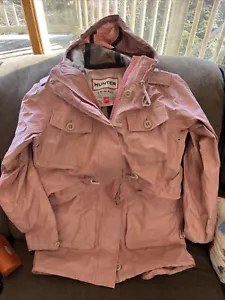 Hunter Original Womens Jacket Small Pink Water Resistant Coat Reflective Camo - Picture 1 of 9