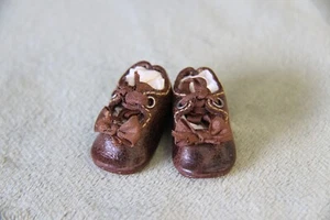 Lederschuhe für antike Puppe ~ Kestner Jumeau Bru Jne 1-1/8" (30mm) #328 Dolantik - Bild 1 von 7