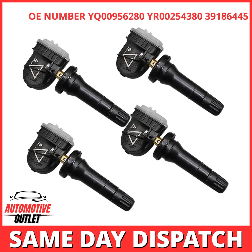 4X ASTRA K INSIGNIA B TYRE PRESSURE MONITOR SENSOR FOR VAUXHALL YQ00956280 - Image 1 of 4
