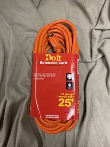 Brand New Do It -25-Foot 14-Gauge Outdoor Heavy-Duty Extension Cord - Picture 1 of 7