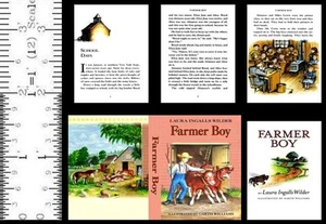 1:6 SCALE MINIATURE BOOK FARMER BOY PLAYSCALE BARBIE LITTLE HOUSE - Picture 1 of 1