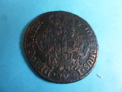 Portuguese 10 Reis (x;1/2 Vinta) 1765 VF - Image 1 of 2