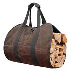 Multifunctional Firewood Carrier Bag Fireplace Tool Canvas Wood Carrying Holder