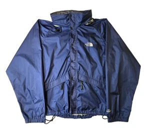North Face Vintage Gortex ActiVent Waterproof Blue Shell Jacket Men Size Large L - Picture 1 of 8