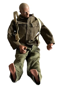Vintage GI Joe 1996 Hasbro Pawtucket Blonde Hair Action Figure 11” Tan Ammo Belt - Picture 1 of 8