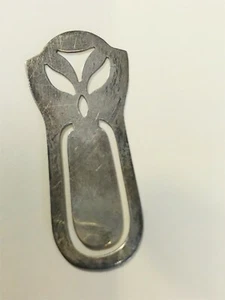 Vintage Hallmarked Sterling Silver Abstract Peace Dove Cut-Out Bookmark Bookmark - Bild 1 von 12