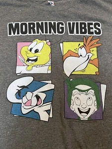 Vintage General Mills Cereal Characters Gray T-shirt - Morning Vibes - Rare Find - Picture 1 of 8