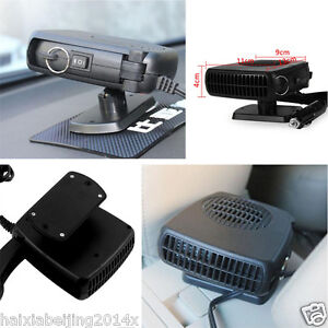 2in1 12V Car Heater Heating Fan Handle Driving Enthusiasts Defroster Demister