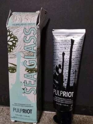 Color de cabello semipermanente Pulp Riot, vidrio de mar - 4 oz Foto 1 de 4