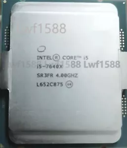 Intel Core i5-7640X LGA-2066 quad-core 4 GHz 6MB 112W CPU processor - Picture 1 of 1