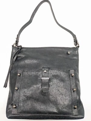 BOTKIER Warren leather women's shoulder hobo bag  -BLACK (Used) - Image 1 of 4