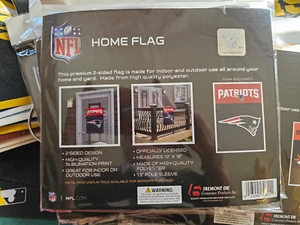 NEW ENGLAND PATRIOTS FOOTBALL NFL FLAG GARDEN 13x18 HOME NEW - Picture 1 of 2