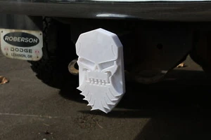 Truck Trailer Hitch Plug | Bearded Skull - Picture 1 of 197