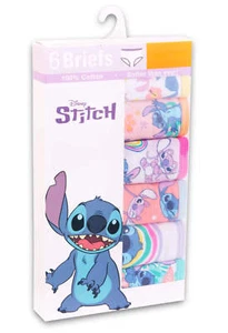 Ropa interior calzoncillos Stitch Character para niñas pequeñas, paquete de 6 - Imagen 1 de 4