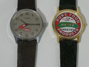 Vintage 1980's Timex Mercury Heinz Ketchup Windiup Watch ~32.5mm Works. - Picture 1 of 12