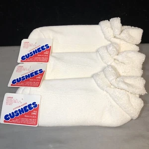Vintage Unisex Cushees Socken Knöchelgröße 10-13 USA Roll Down - Bild 1 von 4