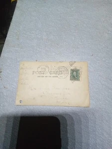Benjamin Franklin 1 Cent Stamp "rare" postcard 1905 Postmarked 116 Years Old - Picture 1 of 12