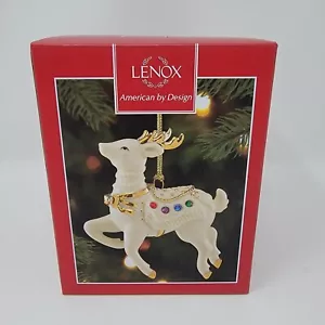 Lenox Holiday Gems Reindeer Christmas Ornament - Picture 1 of 13