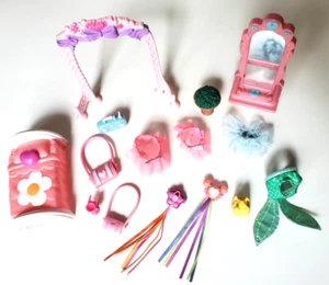 My little Pony Zubehör Set Ballett Spiegel Disney Prinzessin Kleidung Bett 15 Teile Set - Bild 1 von 9