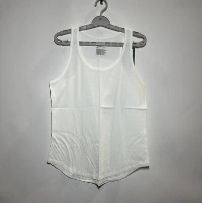 Camiseta sin mangas tejida sensorial amigable para mujer - hilo universal blanco S Foto 1 de 2