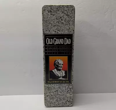 Old Grand Dad Metal Tin Container Empty Container Kentucky Straight Bourbon - Image 1 of 4
