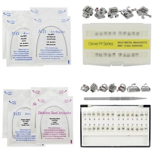 Ormco AO Ortodoncia Dental Brackets Autoligables MBT 022 Cobre Niti Arco Alambre - Imagen 1 de 88