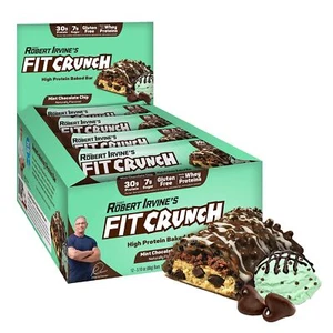 FITCRUNCH Protein Bar 30g Protein 7g Sugar Gluten Free 12 Count 6 Layered Bar - Picture 1 of 4