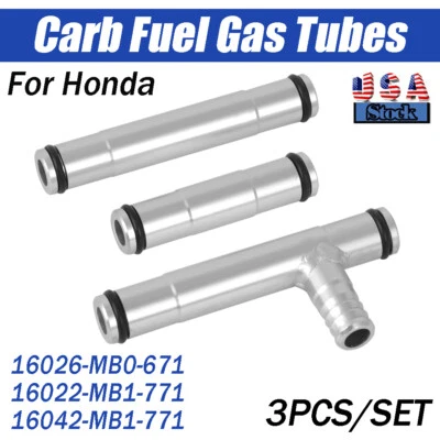 CARB FUEL GAS TUBES KIT FOR HONDA MAGNA SABRE VF 700-750 1100 1983-86 CNC SILVER Foto 1 de 4