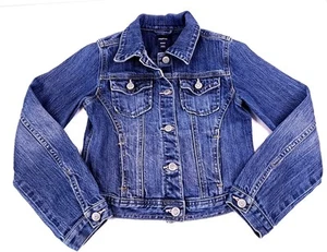 Gap Kids Denim Jean Jacket Girls Large L Pockets Classic Preppy Timeless - Picture 1 of 8