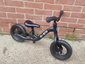 Micro leichtes Laufrad Aluminium schwarz 10 Zoll 2-4 Jahre Kinder Kleinkind - Bild 1 von 10