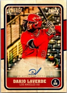 2025 Onyx Vintage Baseball - Dario Laverde - Autograph - VADALA - Angels - Picture 1 of 2