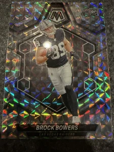 2024 Panini Mosaic - Rookies Brock Bowers #313 Silver Mosaic (RC) -Raiders Prizm - Picture 1 of 2